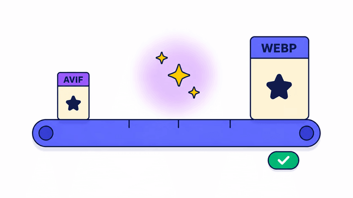 Como converter AVIF para WebP