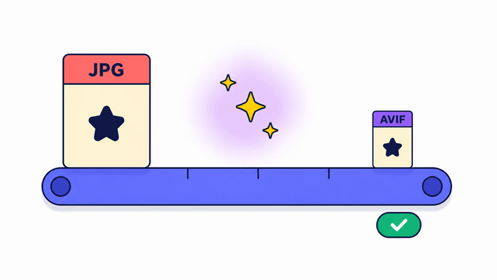 Como converter JPG em AVIF