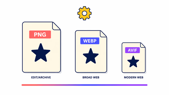 Quanto o AVIF é menor que o PNG ou o WebP?