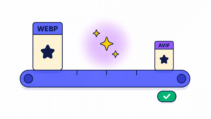 Como converter WebP para AVIF
