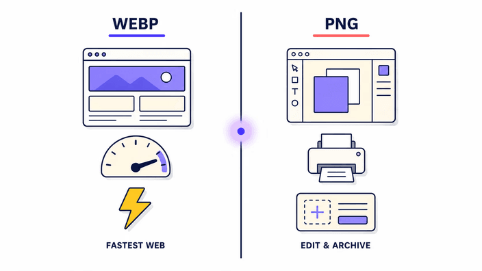 WebP ou PNG, qual serve onde