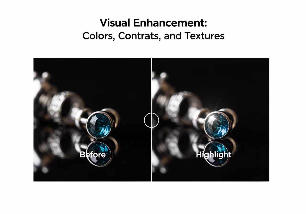 Realce Visual: Cores, Contraste e Texturas - Edição de fotos