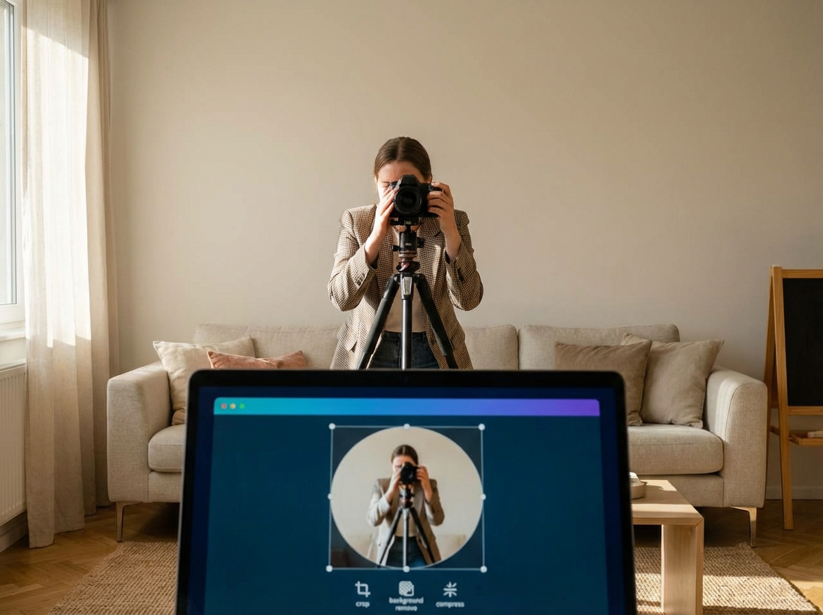 Ilustração sobre Tirar uma Foto Profissional em Casa