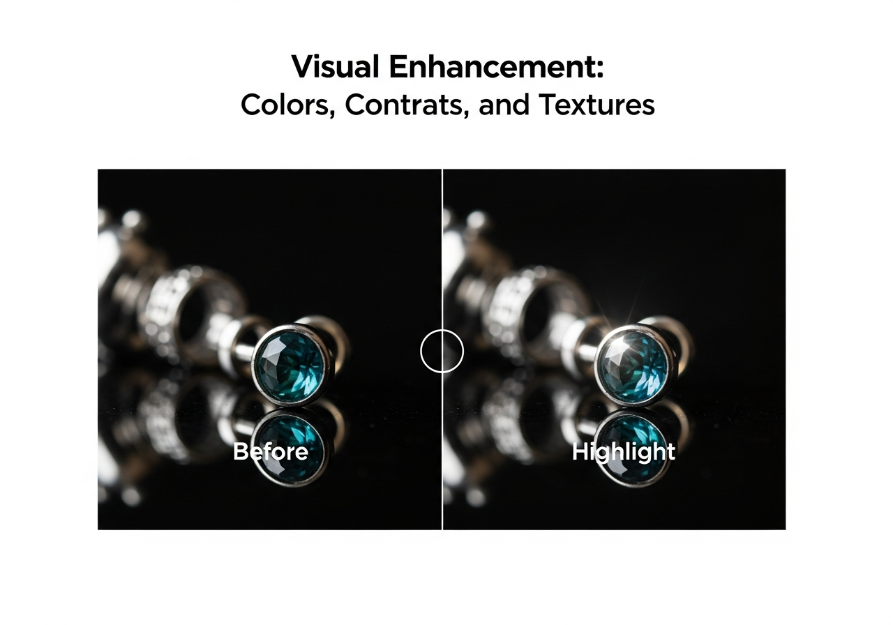 Realce Visual: Cores, Contraste e Texturas - Edição de fotos
