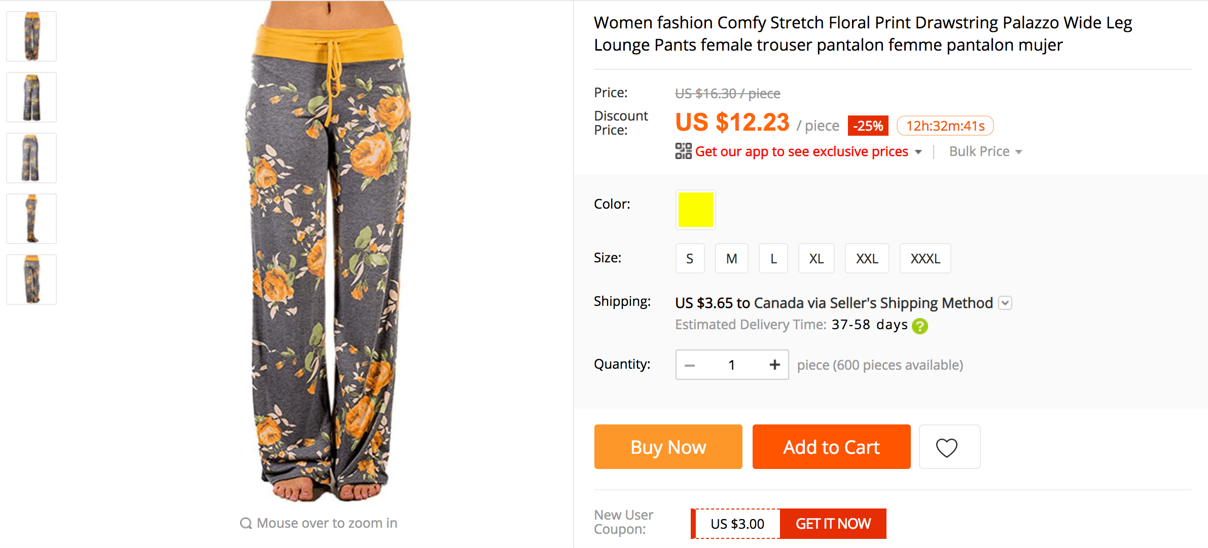 Mulher trabalhando em um laptop com telas de dados para encontrar produtos vencedores