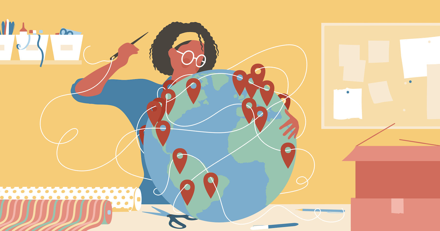 Empreendedores celebrando o sucesso do negócio escalado em um ambiente de escritório moderno.