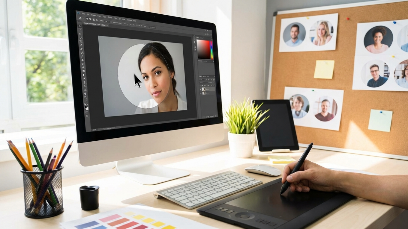 The Fastest Way to Circle Crop Photos in Photoshop