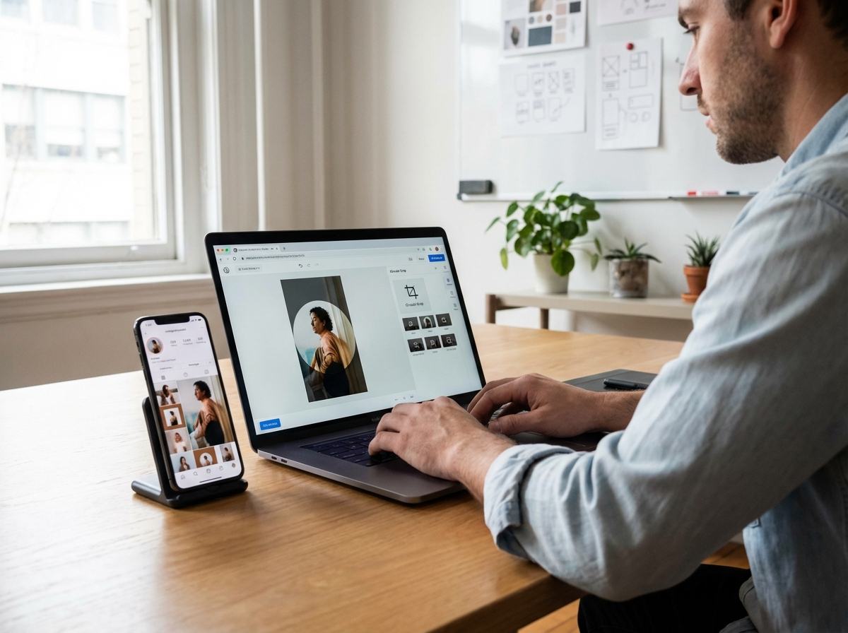 Ilustração sobre Tamanhos para Instagram