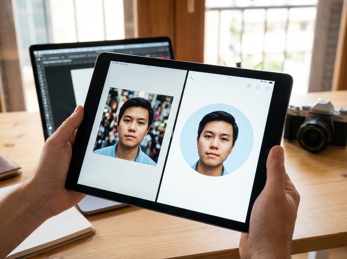 Illustration about Mastering the Circular Crop