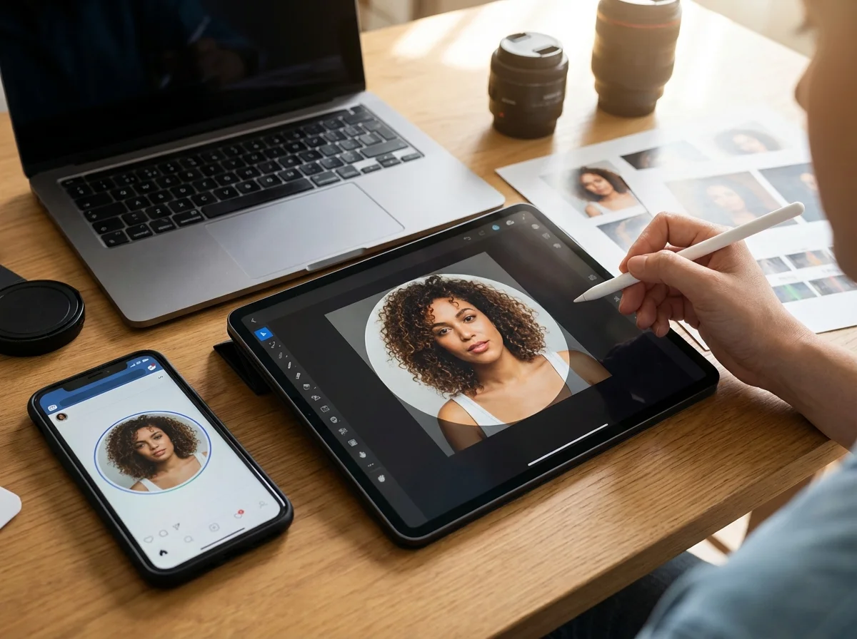 Illustration about Technical Essentials for a Great Profile Picture