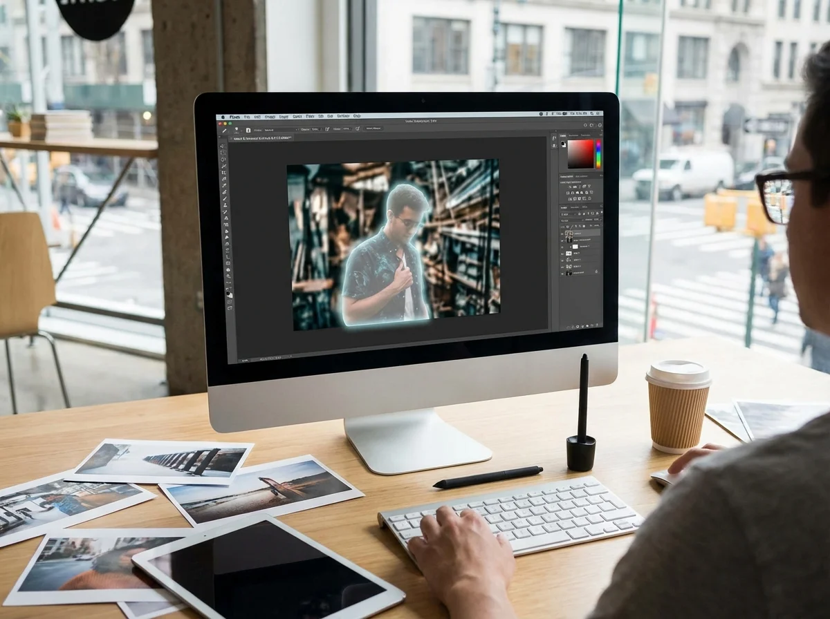 Illustration about How do AI-powered background removers work?
