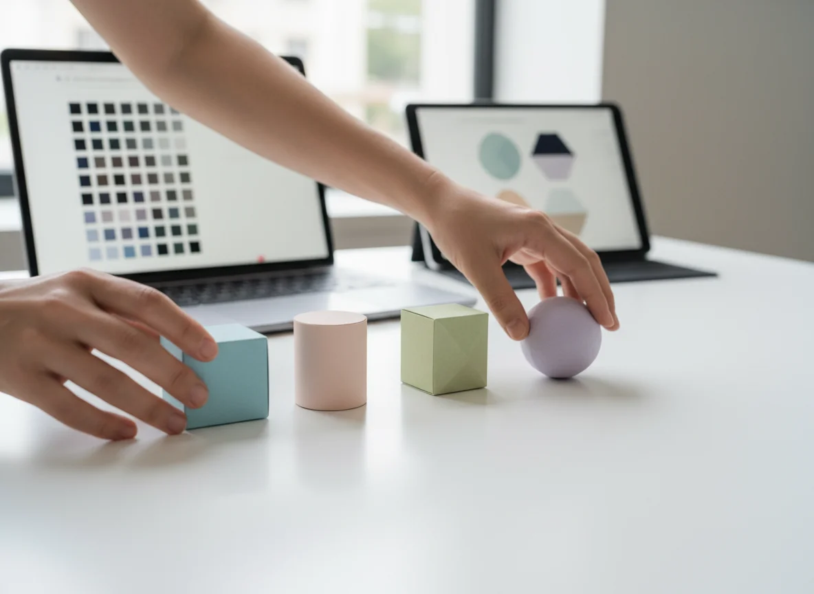 Ilustração sobre Quais são os elementos-chave para uma identidade visual consistente em lojas online?